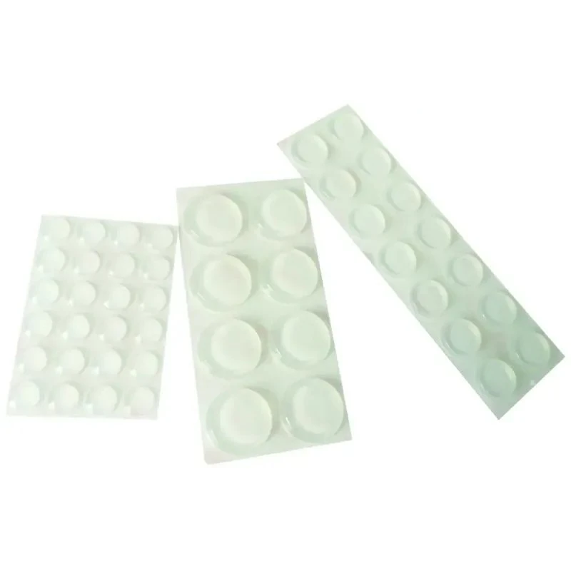 Selvklæbende anslagsdæmpere 46 stk – transparent (Ø8/12/18 mm)