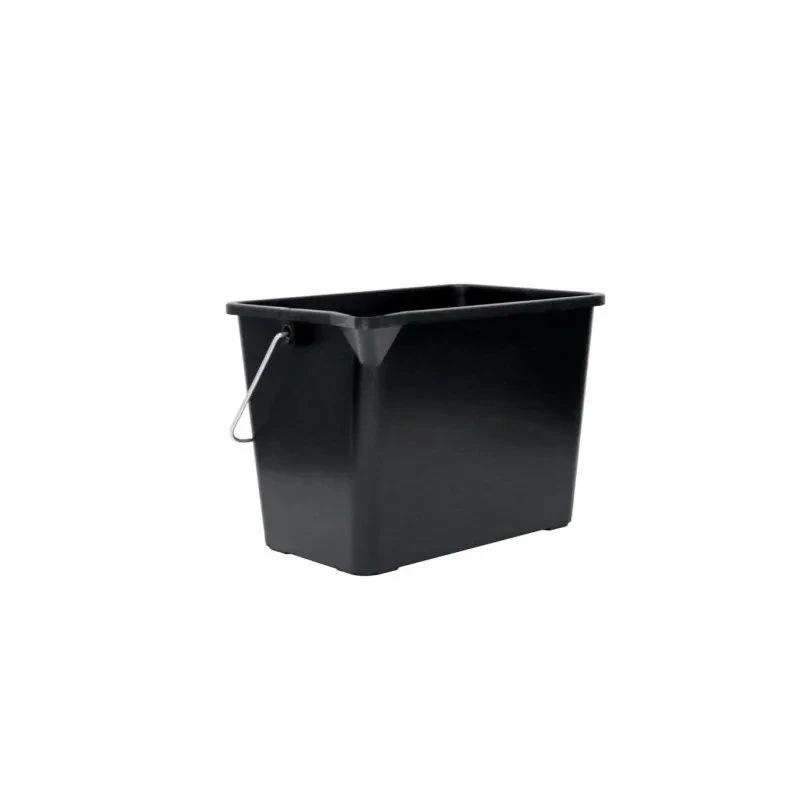 Malerrullespand firkantet med tud 8 L - sort