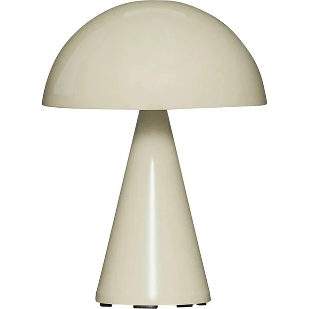 Hübsch Mush bærbar LED bordlampe, sand (dæmpbar, IP44)