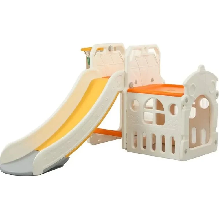 Kids Zone Aktivitetsrutsjebane med Hule & Basket