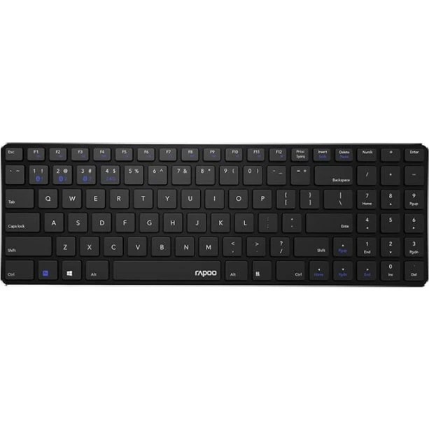 Rapoo E9100M Multi-Mode Trådløst Tastatur – Nordisk