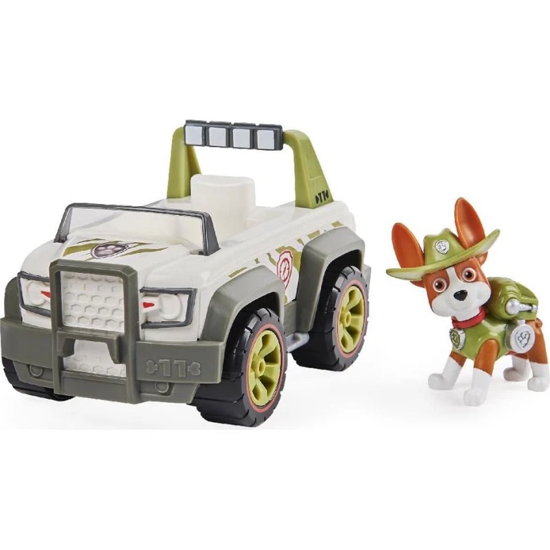 PAW Patrol Tracker Jungle Cruiser - Legetøjsbil med figur
