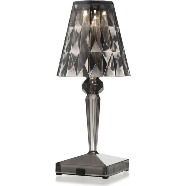 Kartell Battery bordlampe røg – genopladelig & bærbar