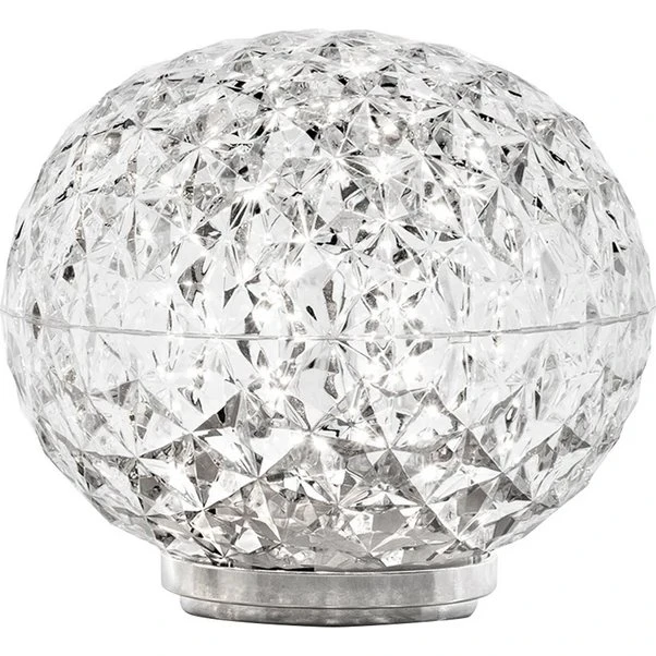 Kartell Mini Planet Battery Bordlampe Ø16 cm - Crystal