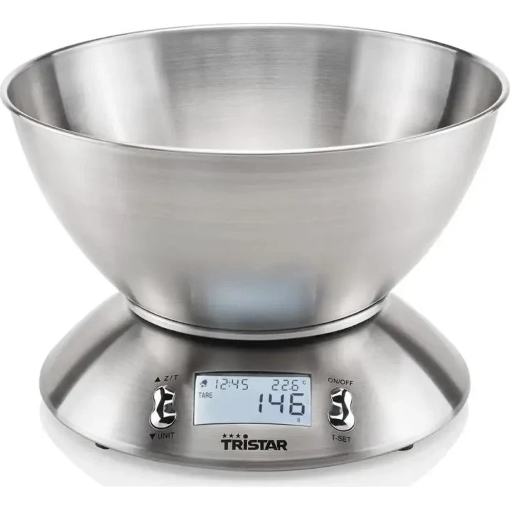 Tristar KW-2436 køkkenvægt i rustfrit stål 5 kg