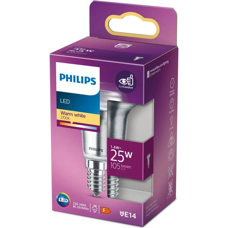 Philips LED Classic R50 1,4W E14 varm hvid (erstatter 25W)
