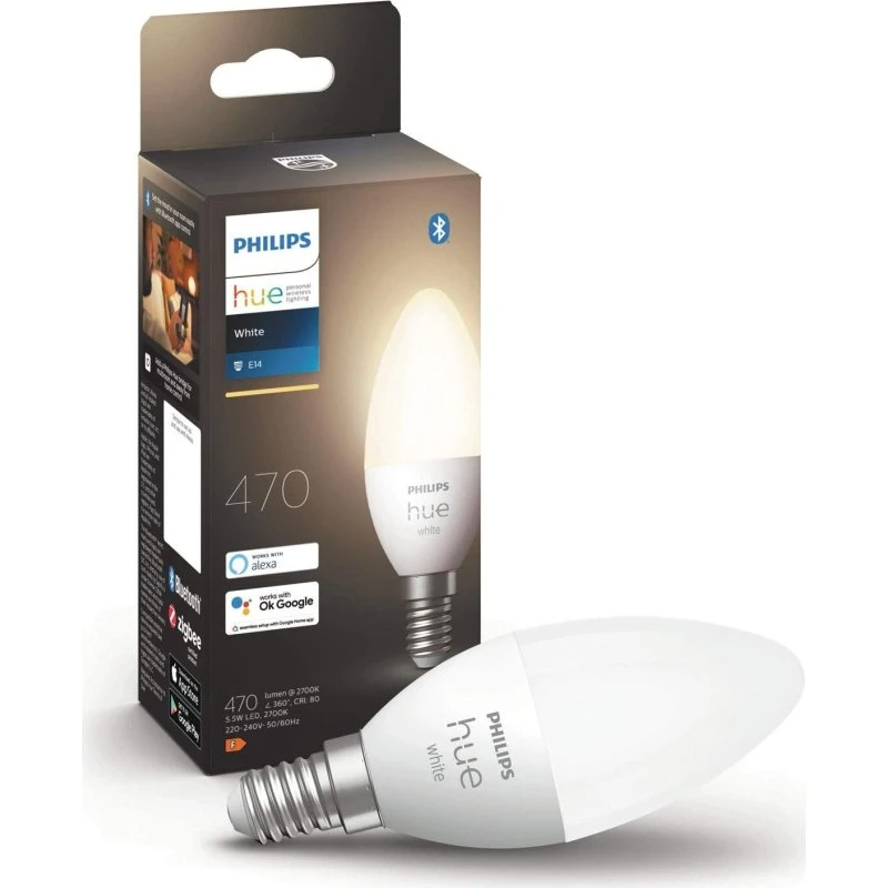 Philips Hue White E14 B39 5.5W (1-pak)