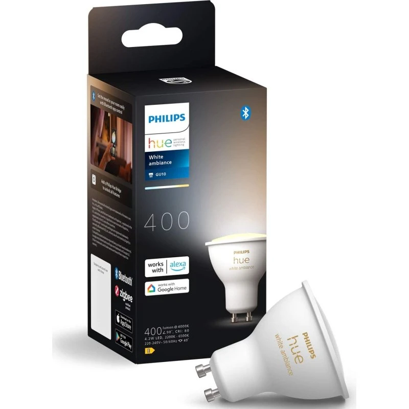 Philips Hue White Ambiance GU10 4,2W (400 lm) 1-pak