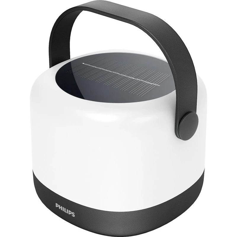 Philips Alula bærbar solcellelampe 1,2W RGB - sort