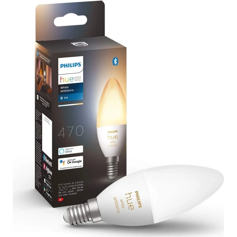 Philips Hue White Ambiance E14 (Crown) 1-pak