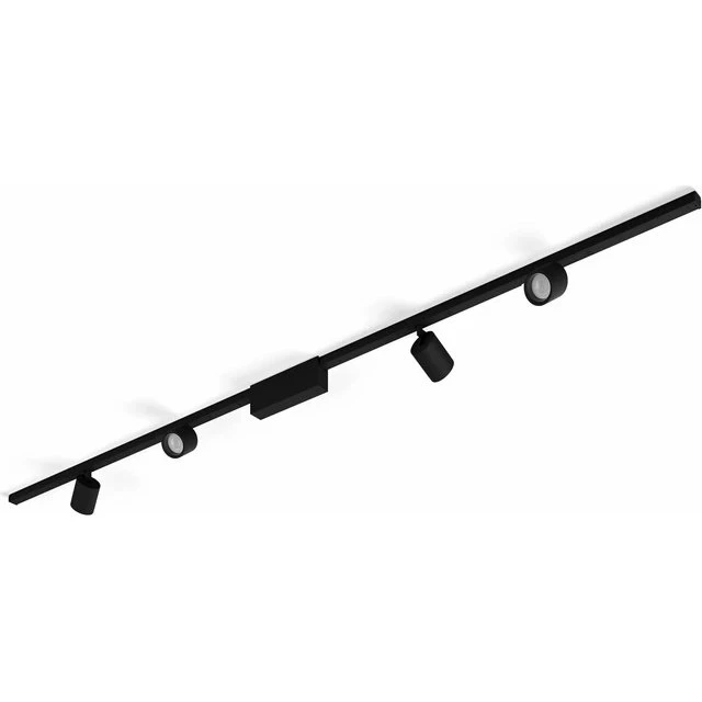 Philips Hue Perifo skinnesystem 4x spots, sort