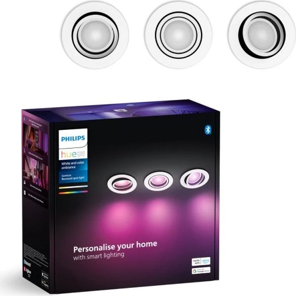 Philips Hue Centura indbygningsspots 3-pak - White & Color