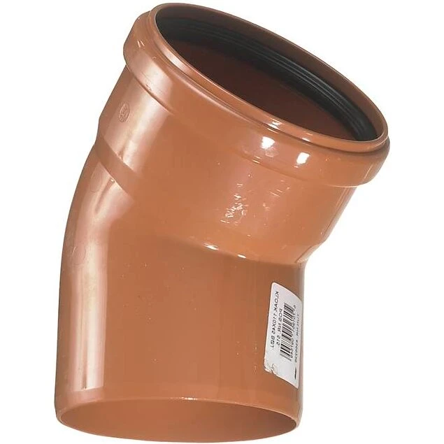 PVC Kloakbøjning Ø110 mm 45° Rød