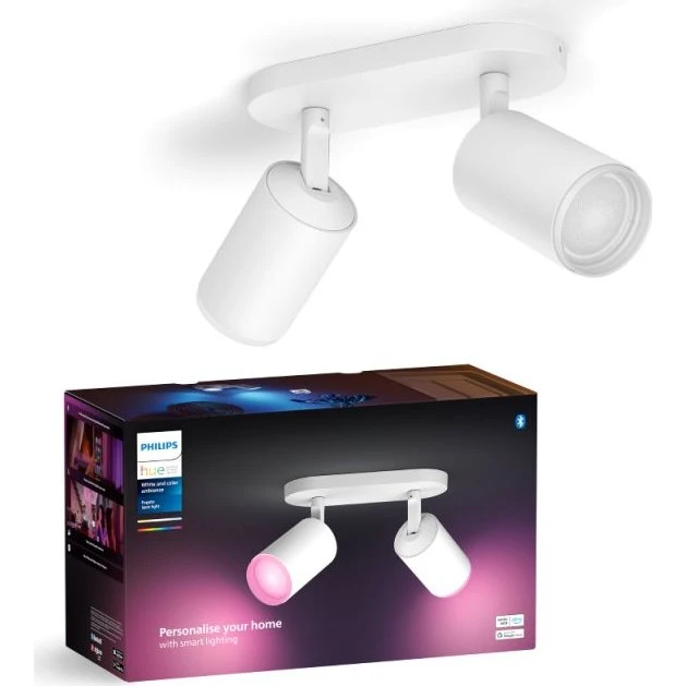 Philips Hue Fugato plate/spiral 2x GU10 White & Color Ambience