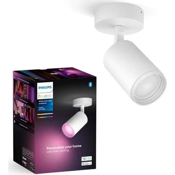 Philips Hue Fugato Single Spot GU10 - White & Color