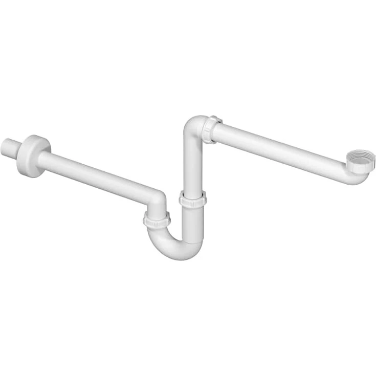 Sanibell pladsbesparende møbelvandlås 1 1/4''x32mm, hvid