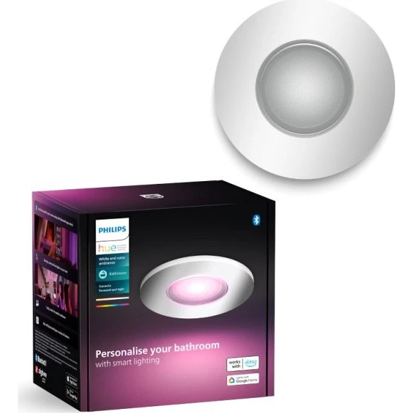 Philips Hue Xamento indbygningsspot, krom, White & Color