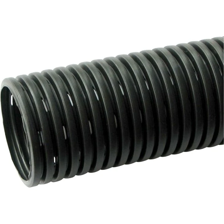 Eurodrain PE-drænrør 100/91 mm, 1,8x13 mm slids, 50 m (sort)