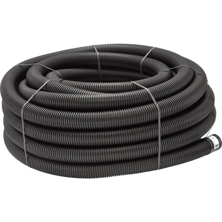 Uponor PE-drænrør 92/80 mm, 50 m (sort)