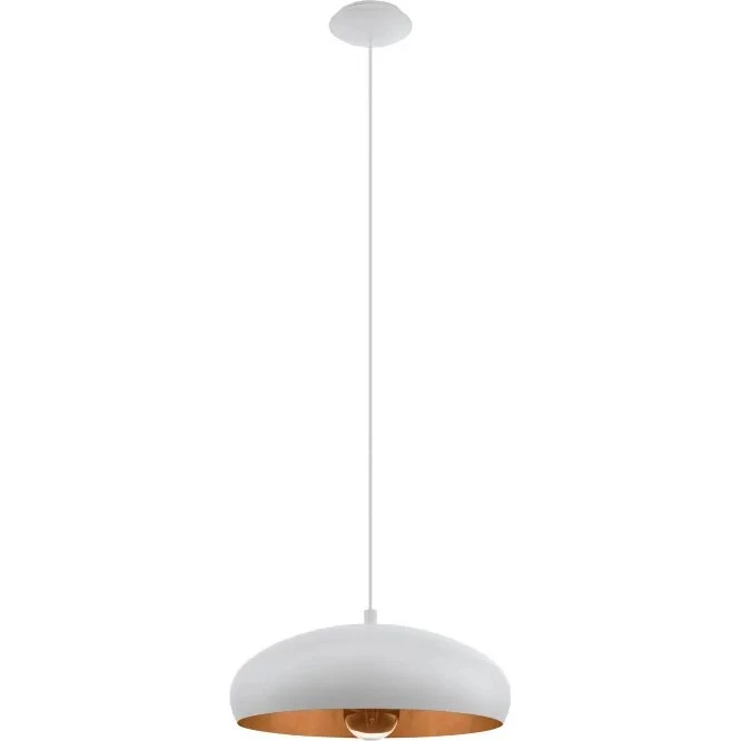 EGLO Mogano 1 pendel hvid/kobber Ø40 cm