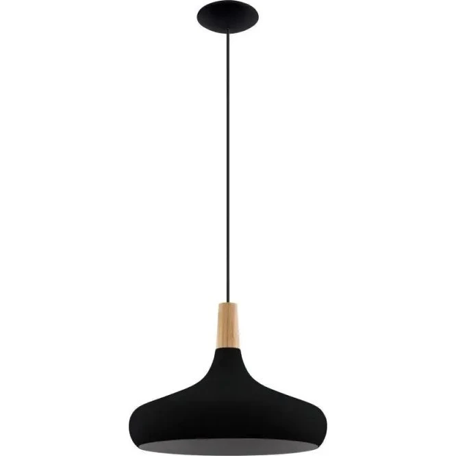 EGLO Sabinar Pendel Ø40 cm Sort med Trædetalje