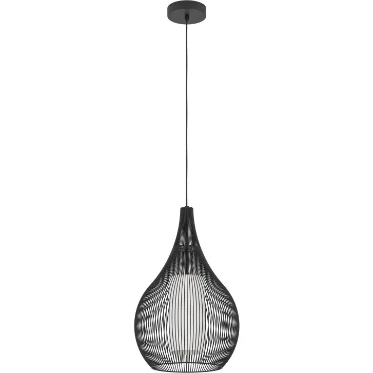 EGLO Razoni 1 pendel Ø42,5 cm sort/hvid E27