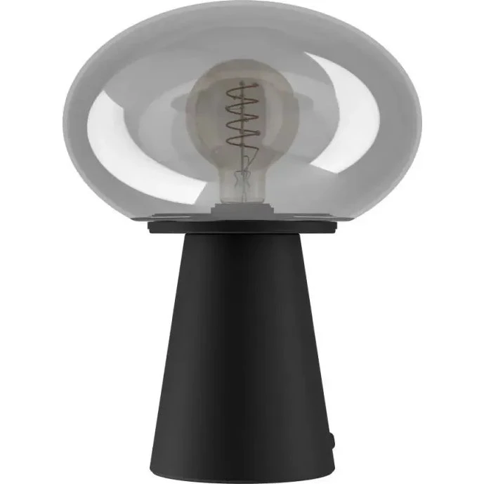 EGLO Madonnina bordlampe H325 – sort/grå glas