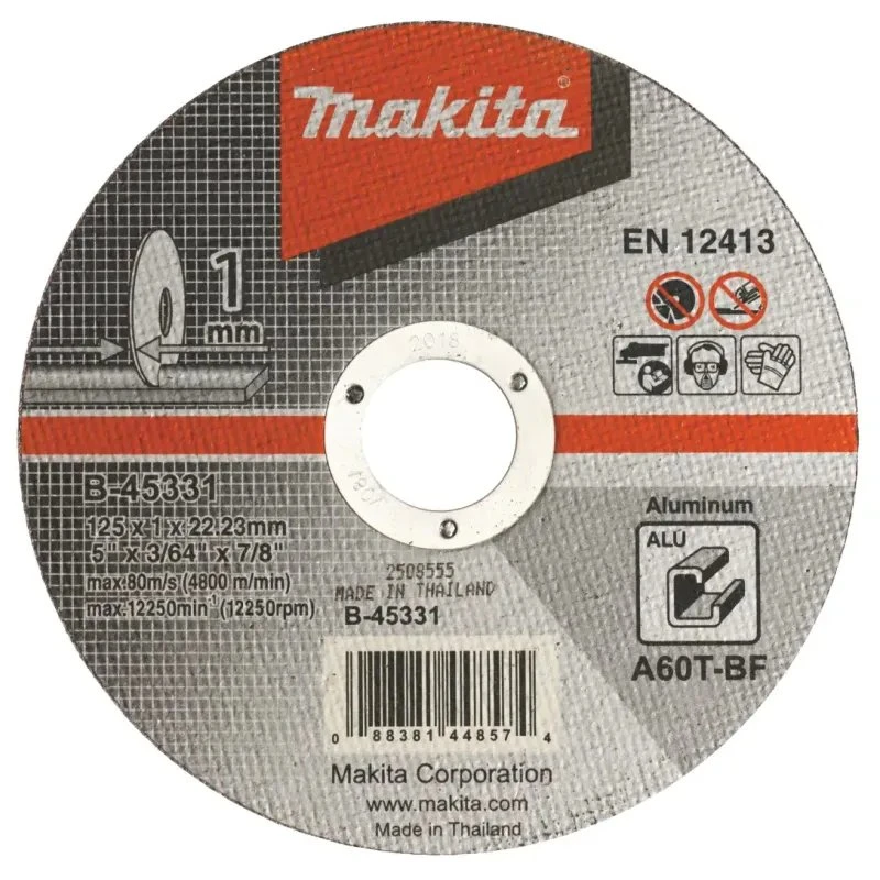 Makita skæreskive 125x1,0x22 mm til aluminium (A60T-BF)