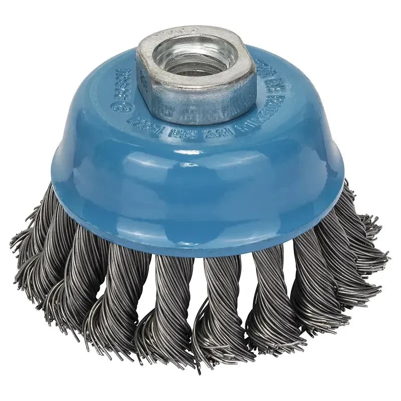 Bosch kopstålbørste 75 mm, flettet tråd M14