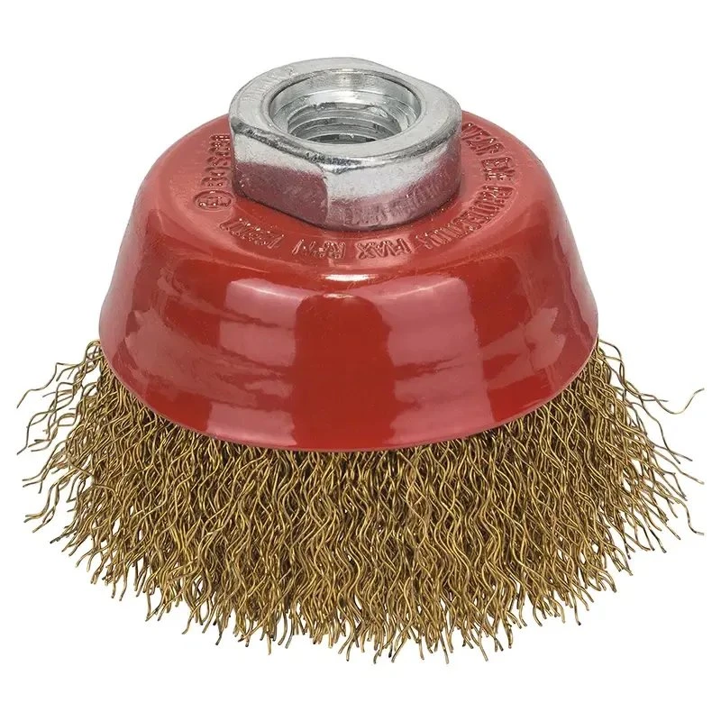 Bosch kopbørste messing 70 mm M14 – bølget tråd