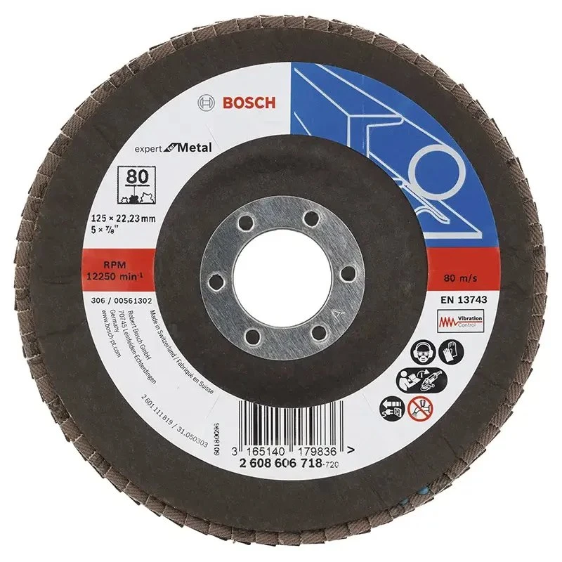 Bosch X551 Rondelslibeskive 125 mm K80 – Expert til metal