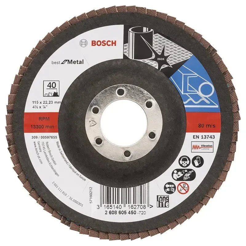 Bosch X571 Best for Metal 115 mm Flapdisk K40 (X-LOCK)