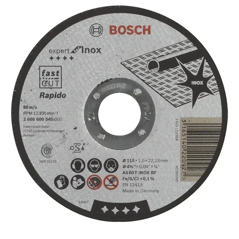 Bosch Rapido Expert for INOX 115x1,0 mm - AS 60 T