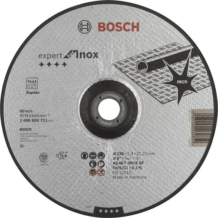 Bosch Rapido Expert INOX skæreskive 230x1,9x22,2 mm