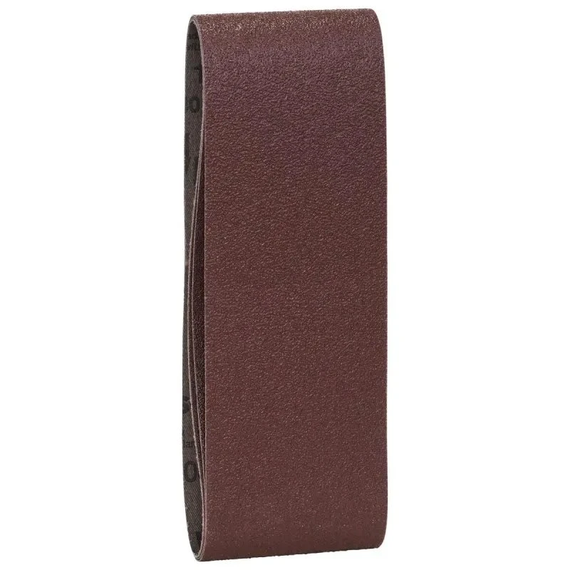 Bosch Slibebånd 75x457 mm 3-pak (K60/80/100) - Rød