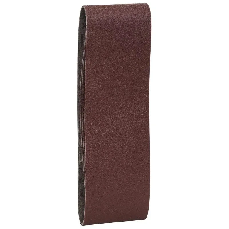 Slibebånd 75x533 mm sæt 3 stk (60/80/100) - rød