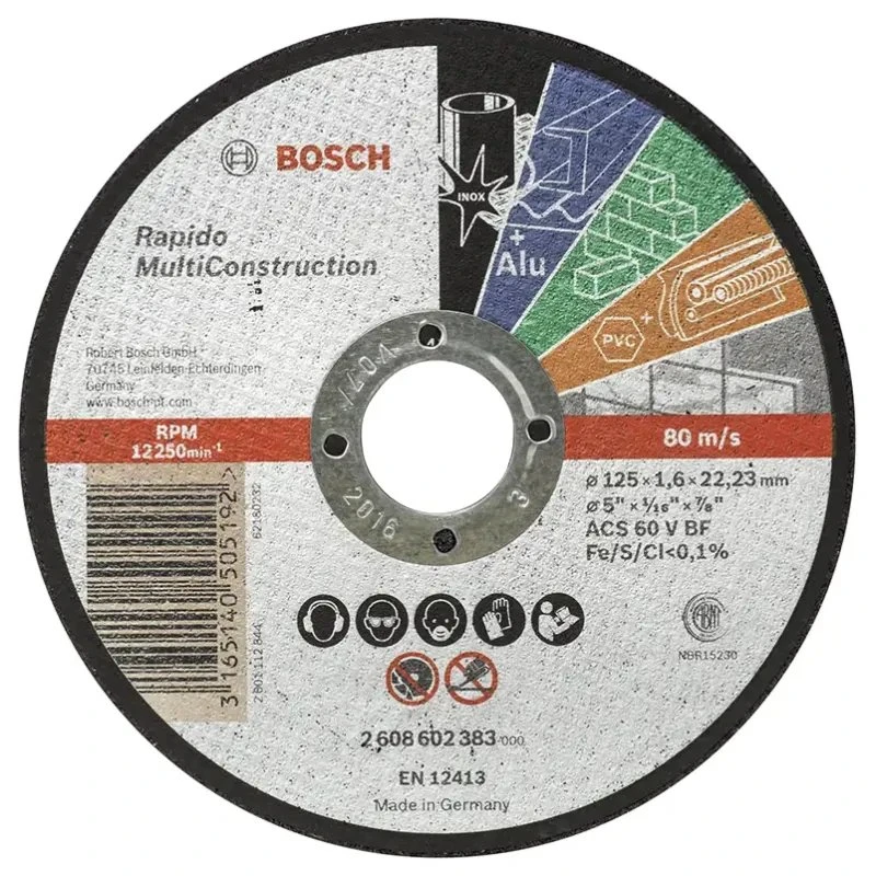 Bosch Rapido Multi Construction skæreskive 125x1,6x22,23 mm
