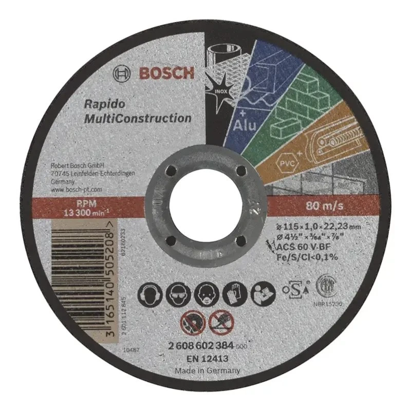 Bosch Rapido Multiconstruction skæreskive 115x1,0x22,23 mm