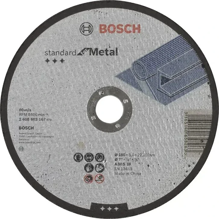 Bosch Skæreskive Metal 180x3 mm (A30S BF)