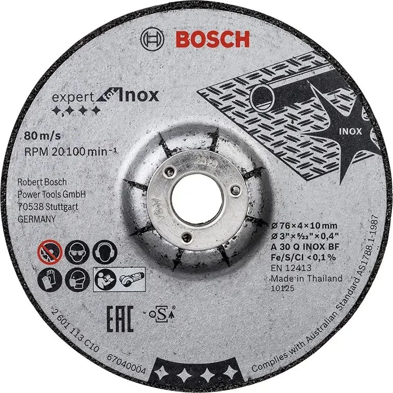 Bosch Expert for INOX slibeskive 76x4x10 mm, 2 stk