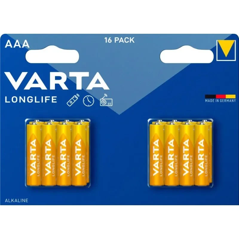Varta Longlife AAA 16-pak - Alkaline 1,5V (LR03)