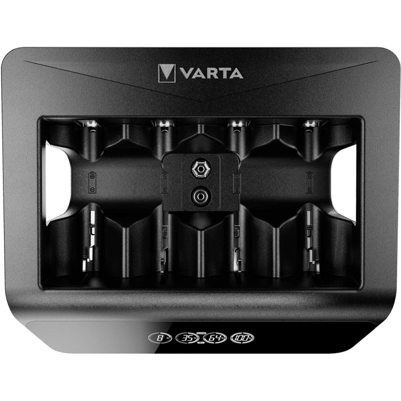 Varta LCD Universal Batterioplader – AA/AAA/C/D/9V, USB