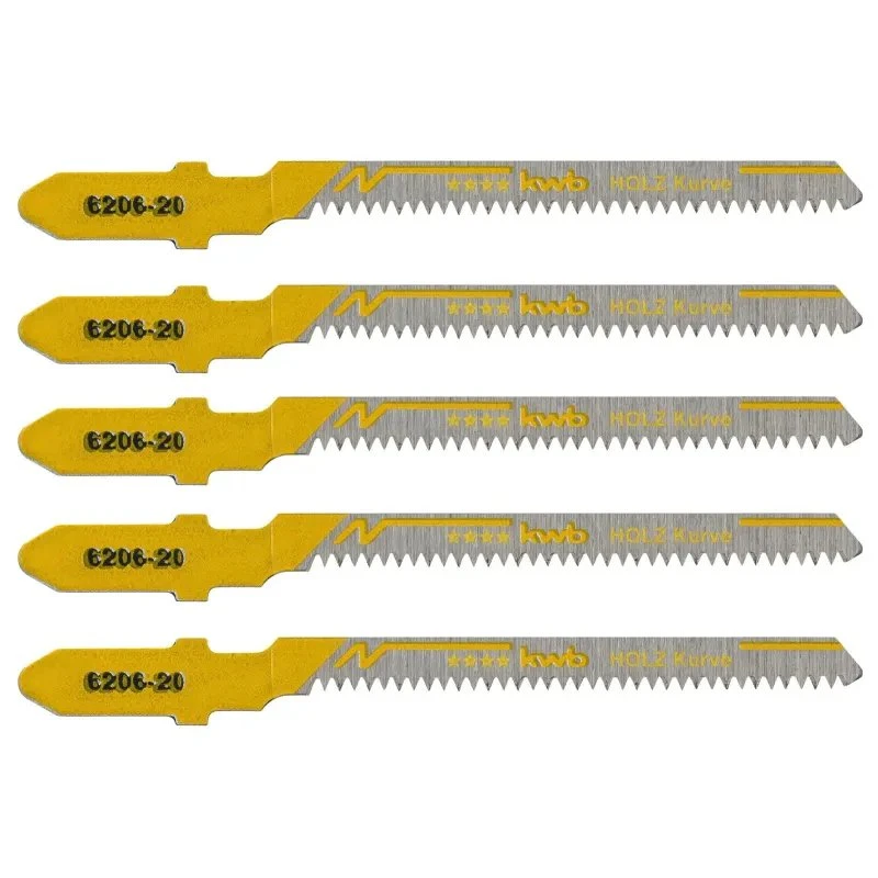 Stiksavklinger til træ, kurvet 5 stk 80/55 x 1,4 mm