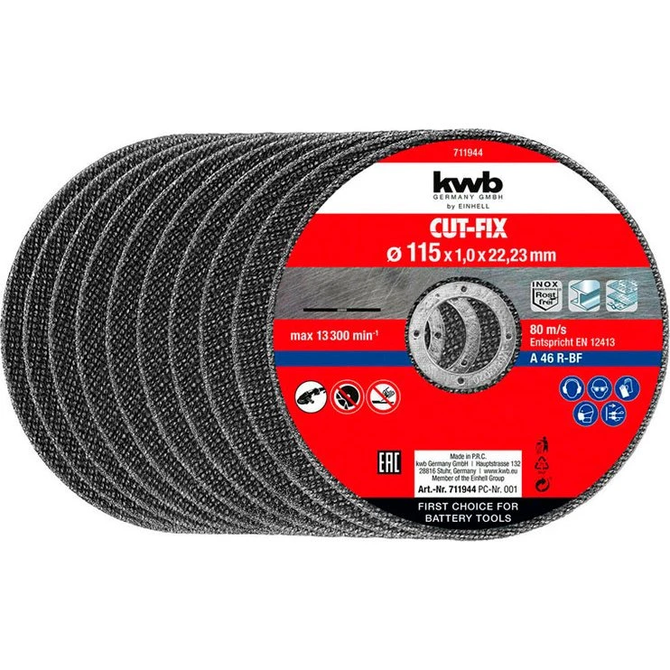 Skæreskive Ø115×1,0 mm Cut-Fix – 10 stk