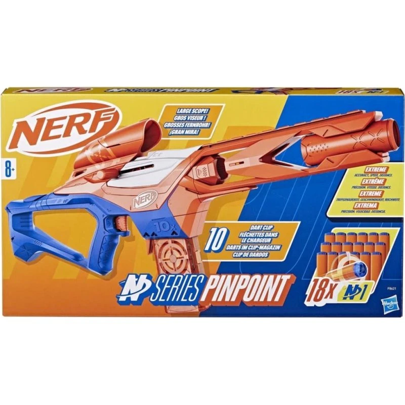 NERF N-Series Pinpoint Blaster – 10-skuds + 18 N1-pile
