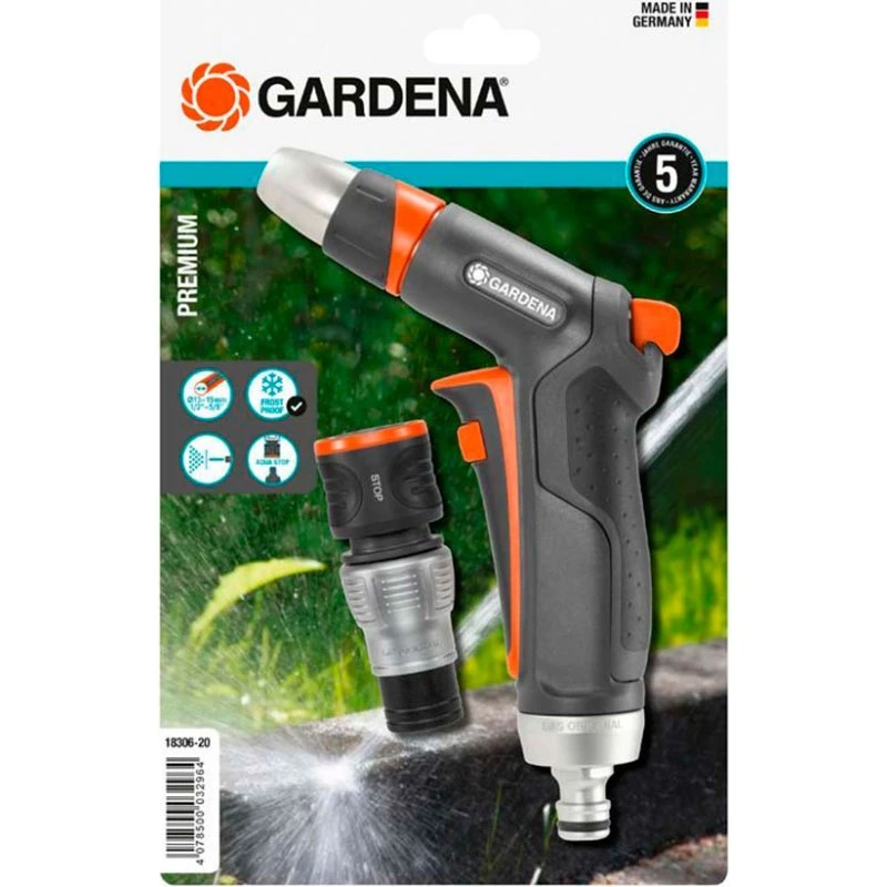 Gardena Premium rengøringsdyse sæt m. kobling 1/2"-5/8"