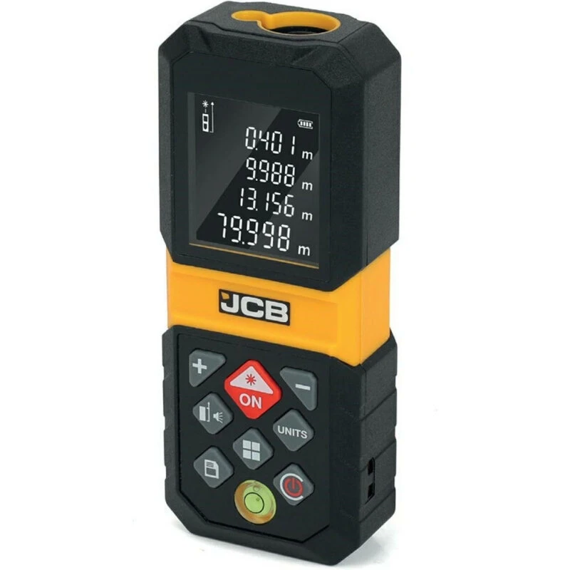 JCB Laserafstandsmåler 80 m – LCD, USB‑C opladning