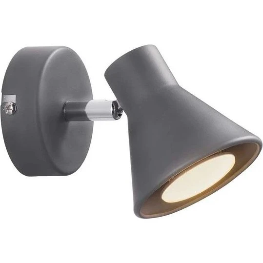 Nordlux Eik Væglampe - Grå, justerbar spot