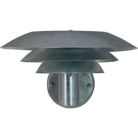 Dyberg Larsen DL25 Udendørs væglampe, galvaniseret Ø25 cm