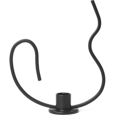 ferm LIVING Valse Lysestage Low – Mat Sort